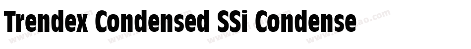 Trendex Condensed SSi Condensed字体转换